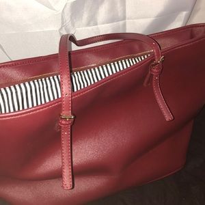 Maroon Charming Charlie Tote Bag